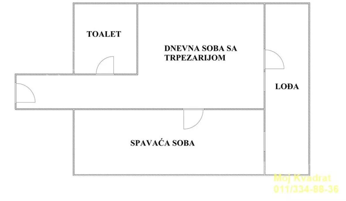 Jednoiposoban stan | 4zida