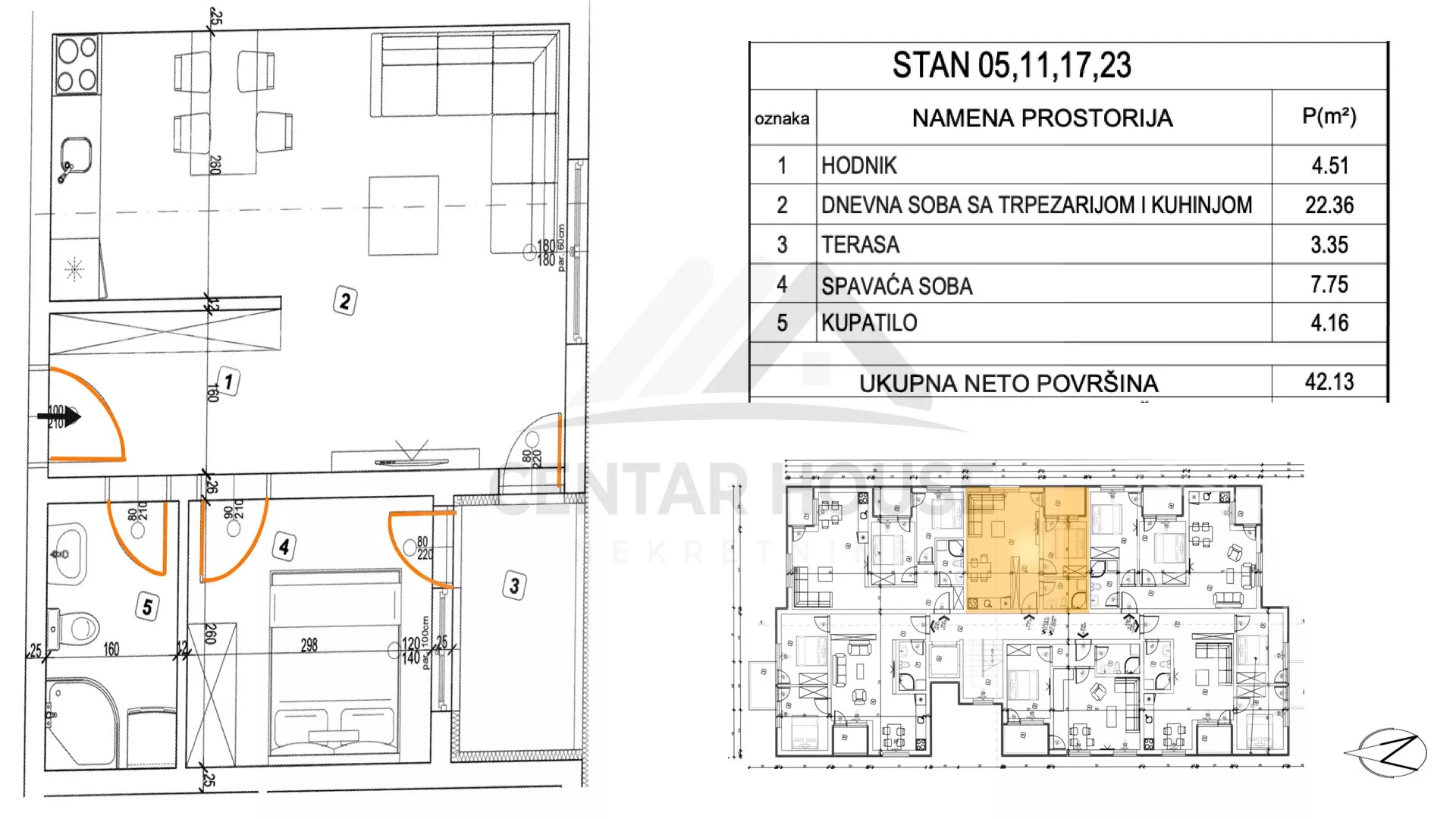 Jednoiposoban stan | 4zida