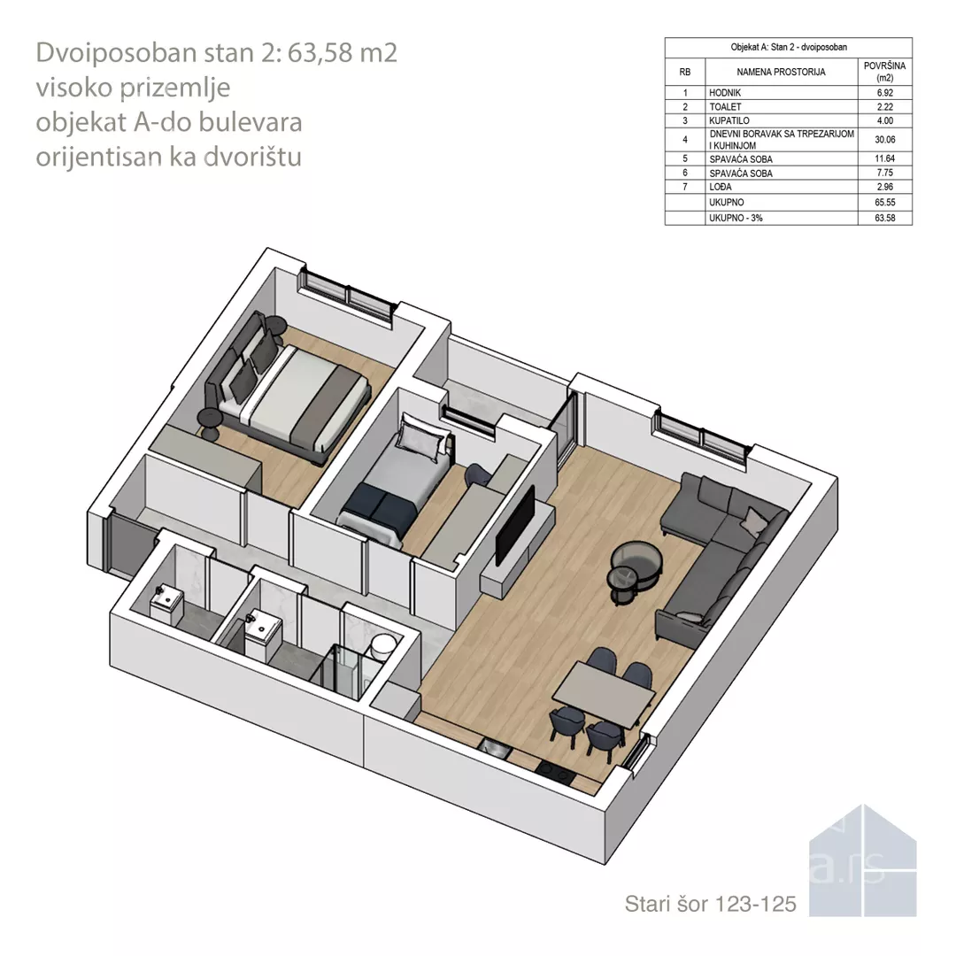 Dvoiposoban stan | 4zida