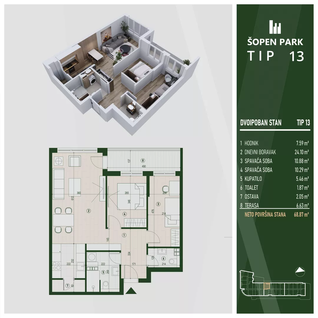 Dvoiposoban stan | 4zida