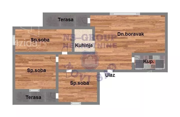 Troiposoban stan | 4zida