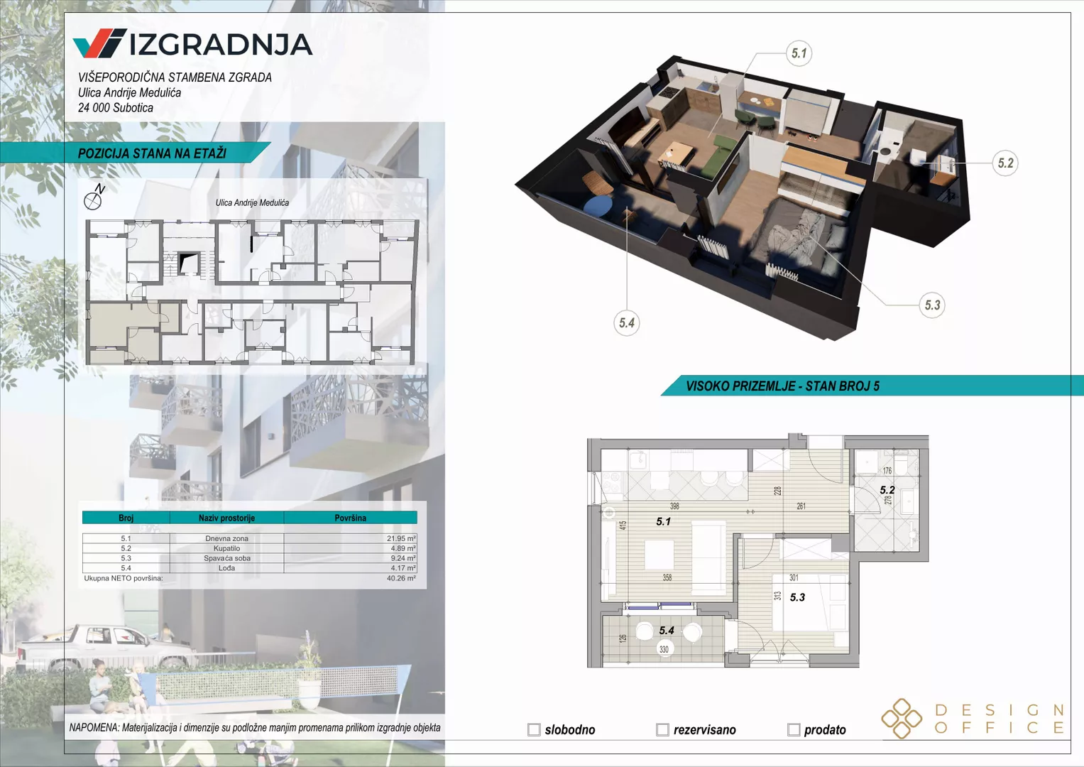 Dvosoban stan | 4zida