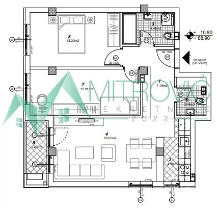Trosoban stan | 4zida