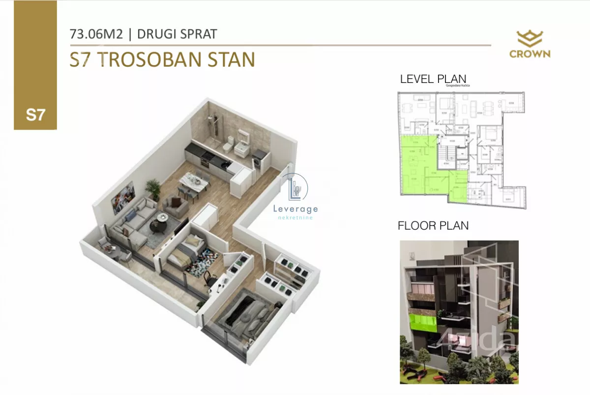 Trosoban stan | 4zida