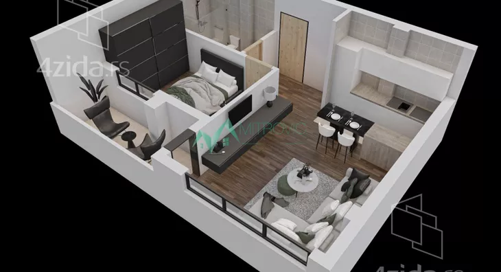 Jednoiposoban stan | 4zida