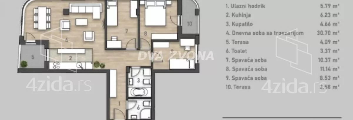 Četvorosoban stan | 4zida