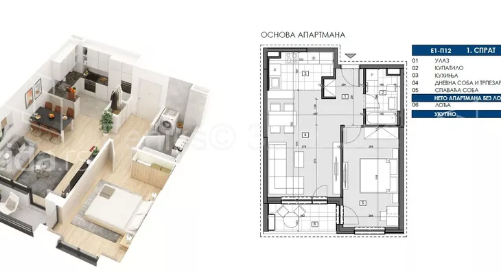 Dvosoban stan | 4zida