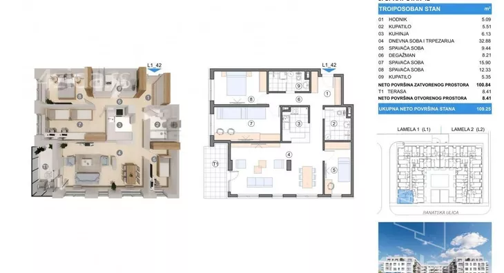 Troiposoban stan | 4zida