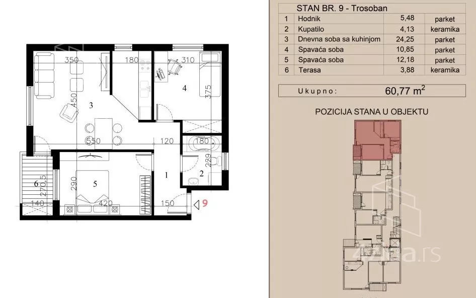 Trosoban stan | 4zida