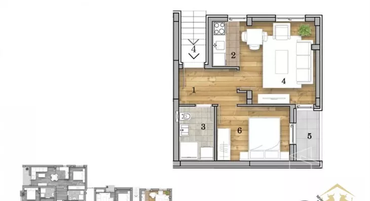 Dvosoban stan | 4zida