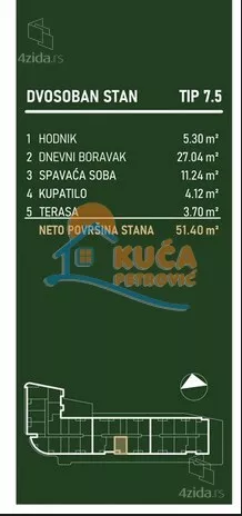 Dvosoban stan | 4zida