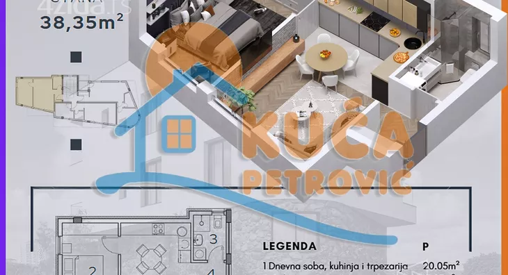 Dvosoban stan | 4zida