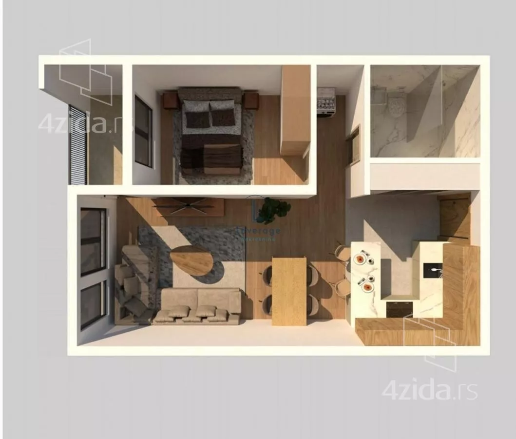 Jednoiposoban stan | 4zida