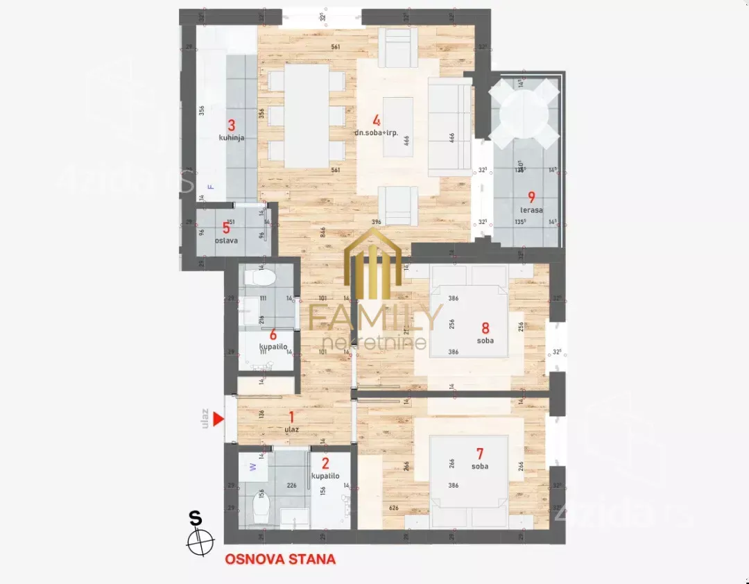 Trosoban stan | 4zida