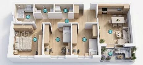 Trosoban stan | 4zida