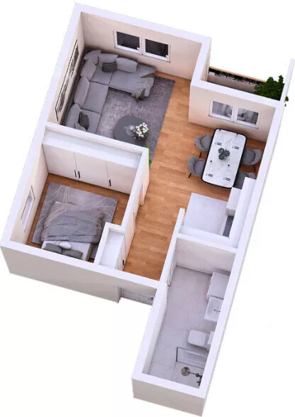 Dvosoban stan | 4zida