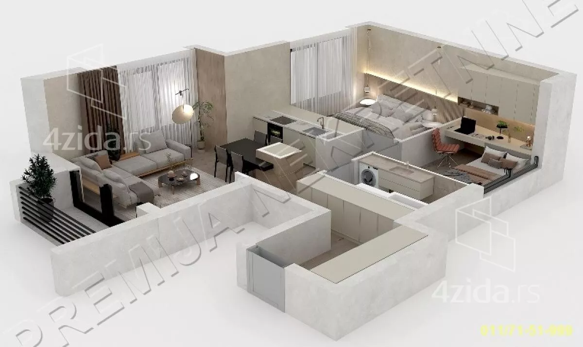 Trosoban stan | 4zida