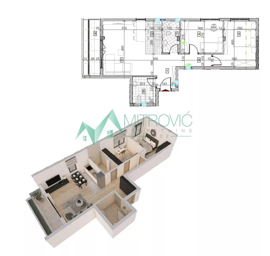 Trosoban stan | 4zida