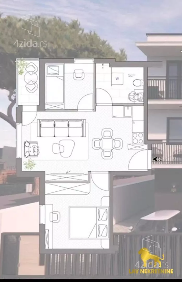 Dvoiposoban stan | 4zida