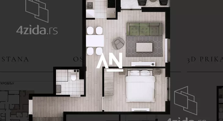 Dvosoban stan | 4zida