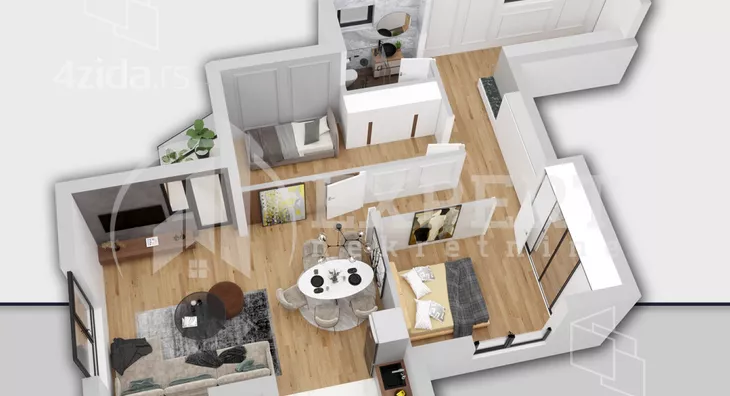 Trosoban stan | 4zida