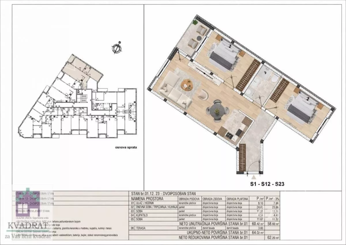 Dvoiposoban stan | 4zida