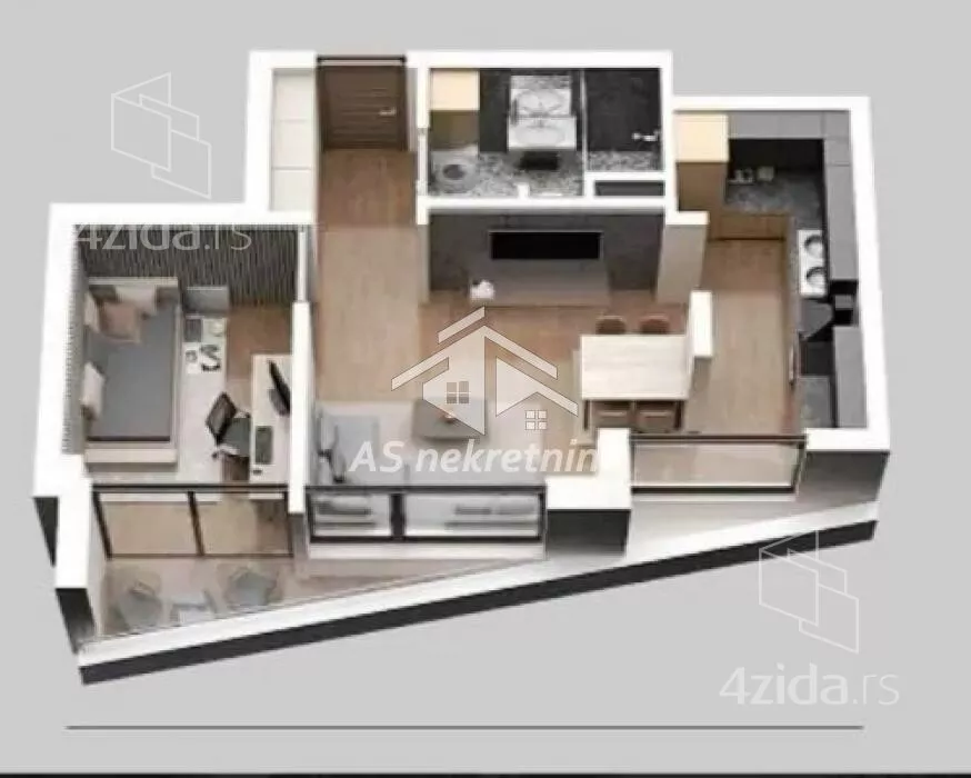 Jednoiposoban stan | 4zida