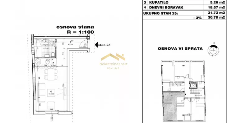 Jednosoban stan | 4zida