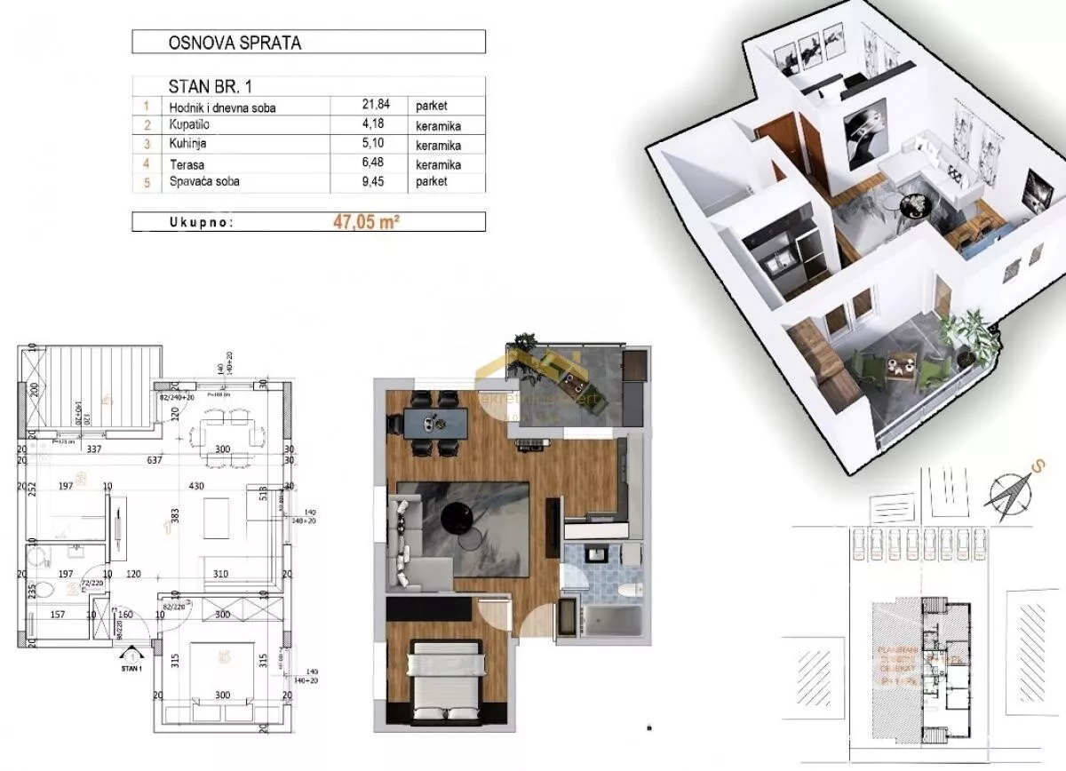 Dvosoban stan | 4zida