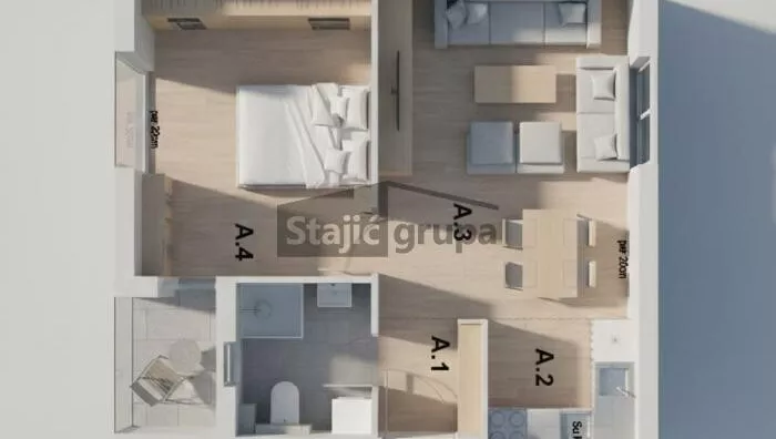 Jednoiposoban stan | 4zida