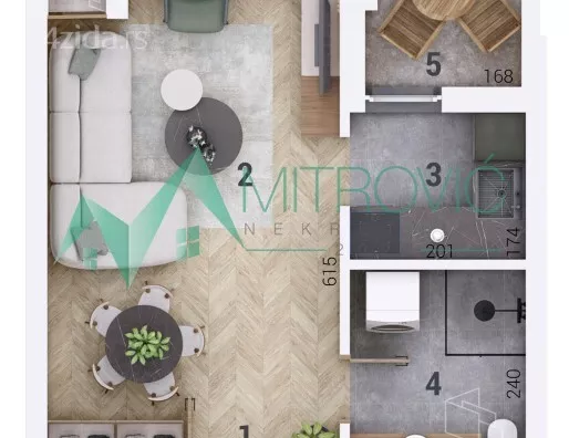 Jednosoban stan | 4zida