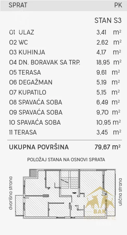 Troiposoban stan | 4zida