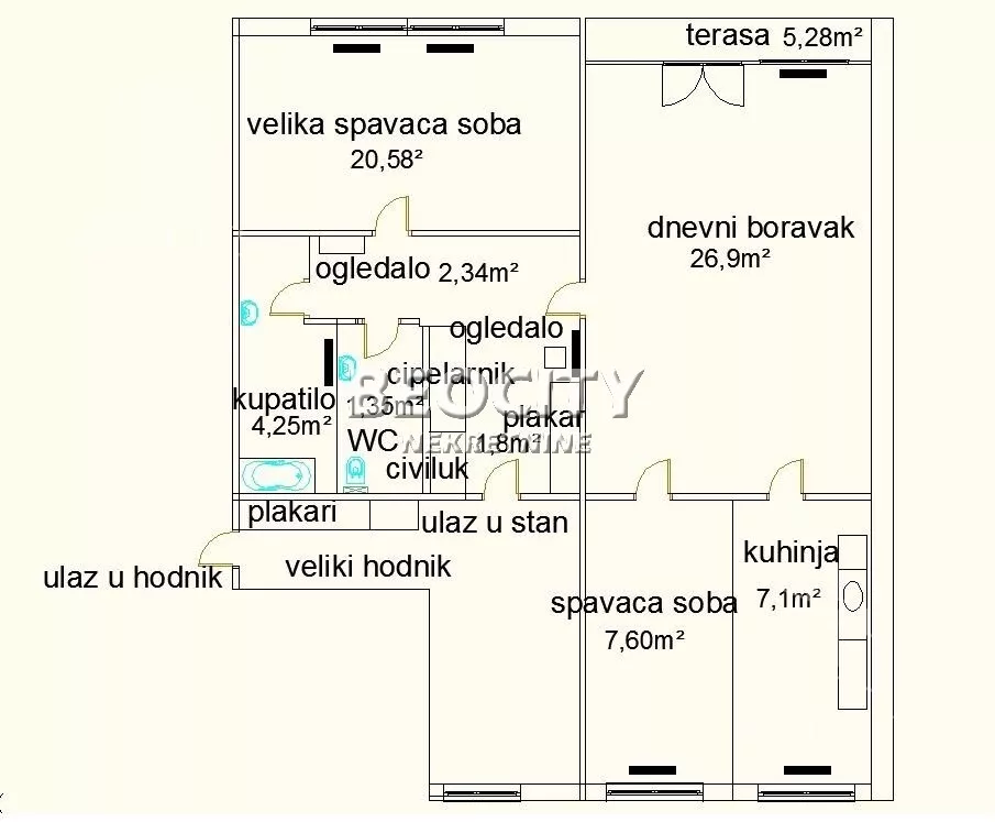 Dvoiposoban stan | 4zida