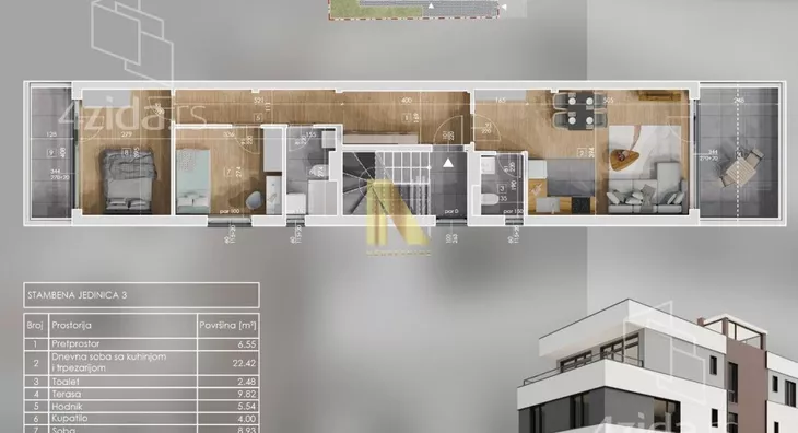 Dvoiposoban stan | 4zida