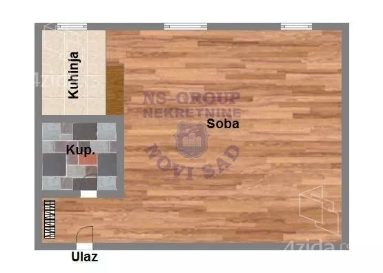 Jednosoban stan | 4zida