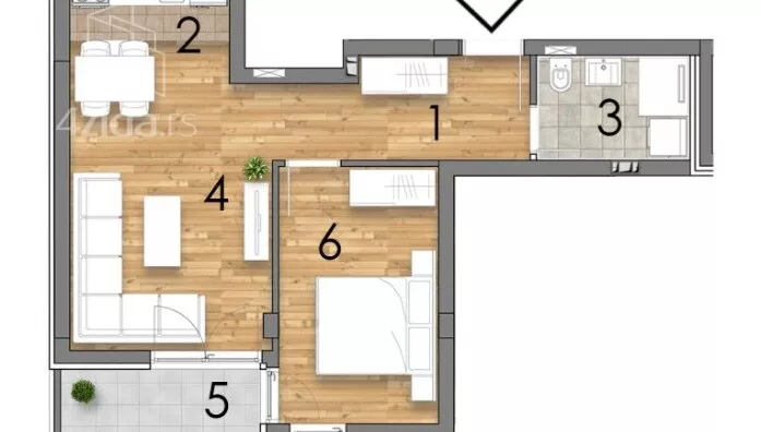 Dvosoban stan | 4zida