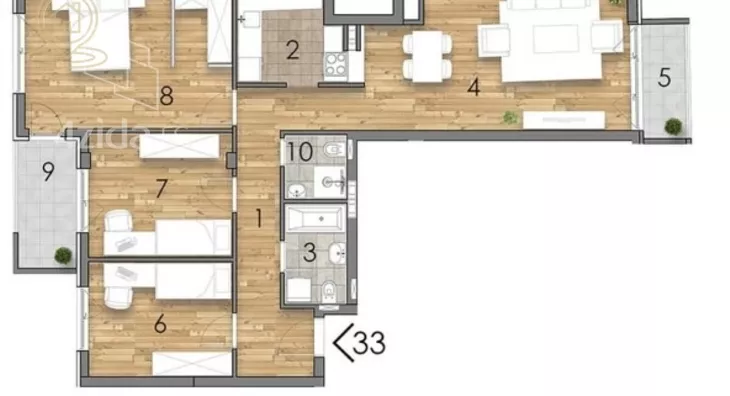 Šestosoban stan | 4zida