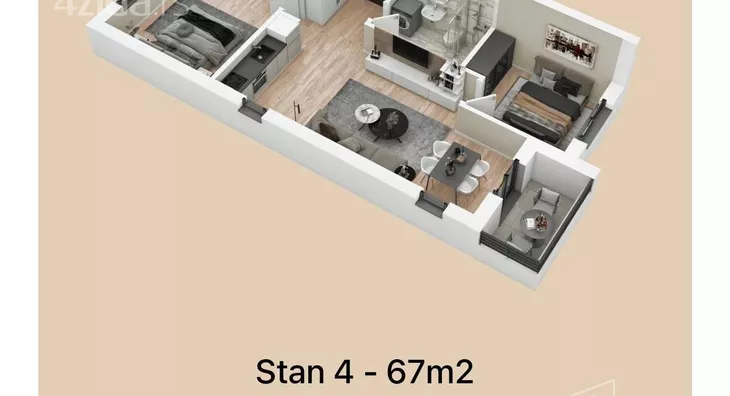 Trosoban stan | 4zida