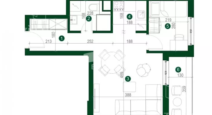 Jednoiposoban stan | 4zida