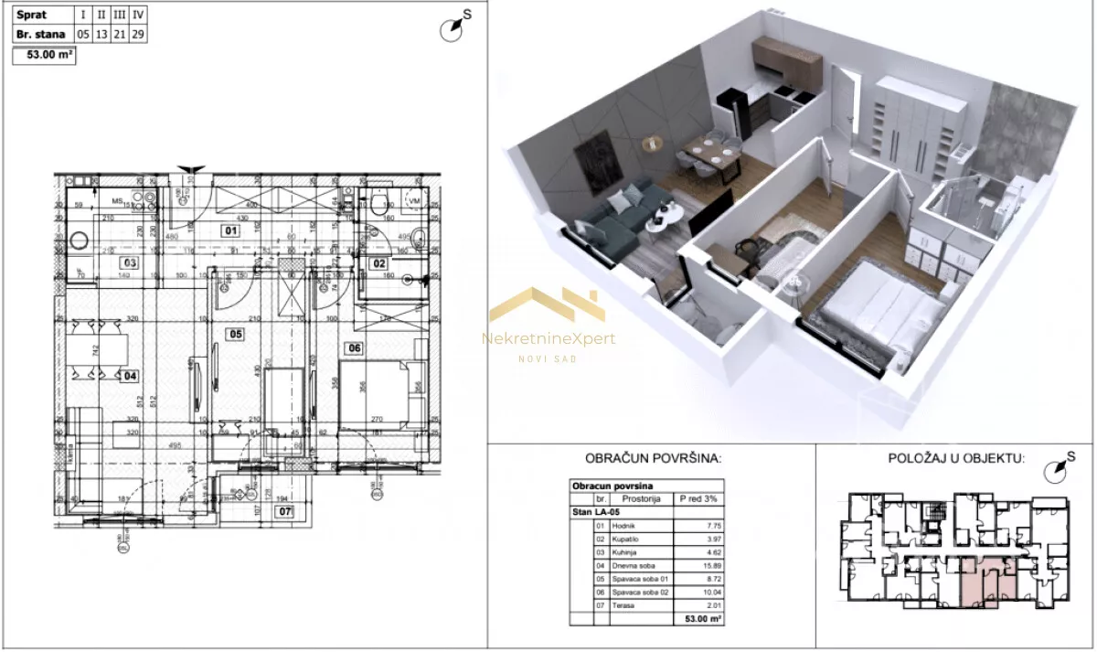 Dvoiposoban stan | 4zida