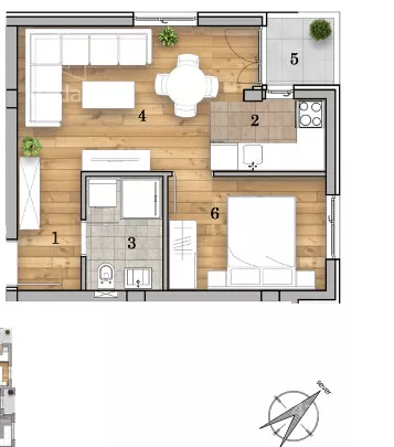 Dvosoban stan | 4zida