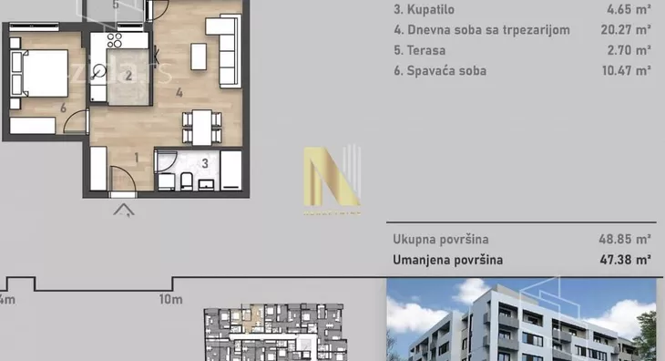 Dvosoban stan | 4zida