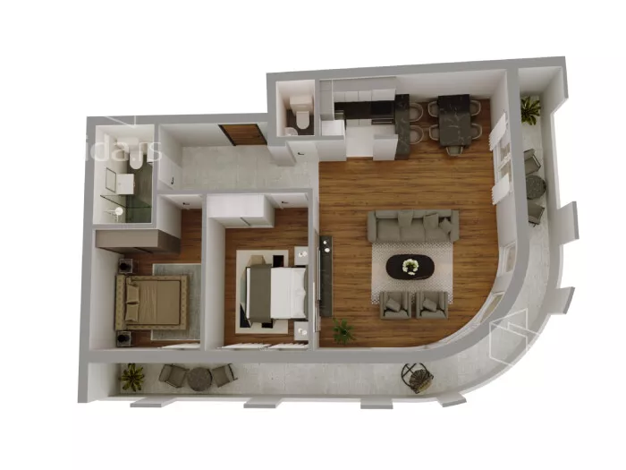 Trosoban stan | 4zida