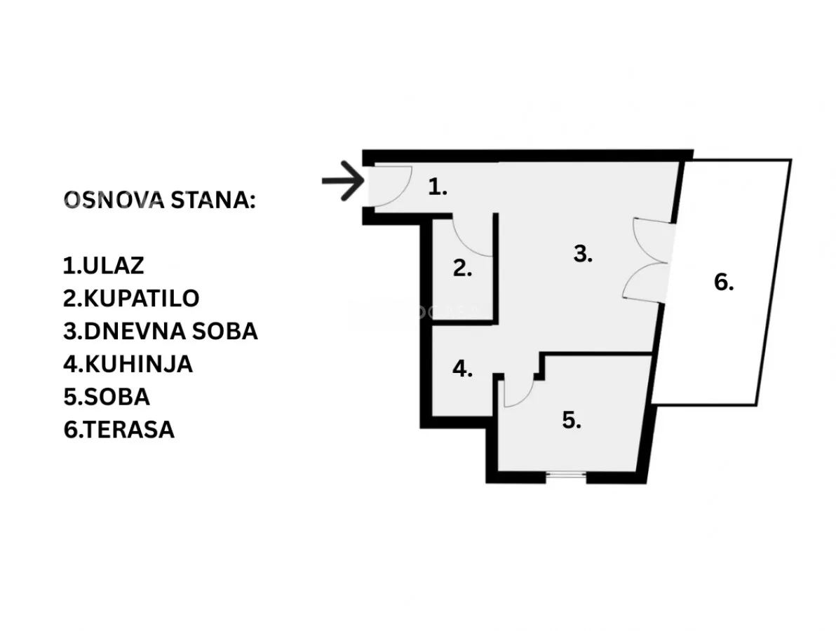 Jednoiposoban stan | 4zida