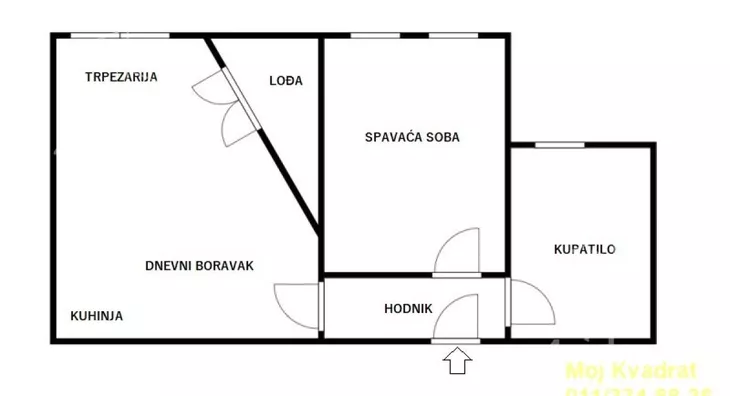 Dvosoban stan | 4zida