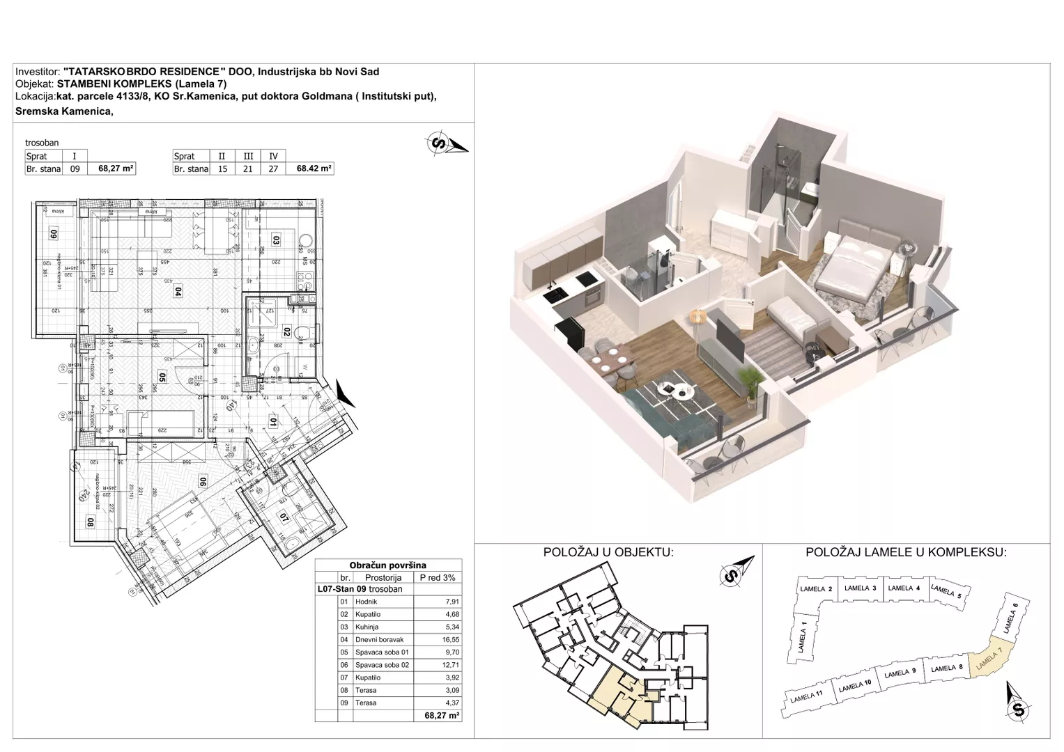 Trosoban stan | 4zida
