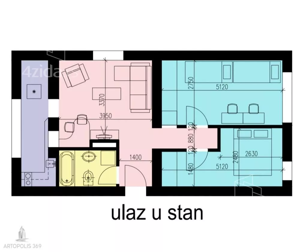 Dvoiposoban stan | 4zida