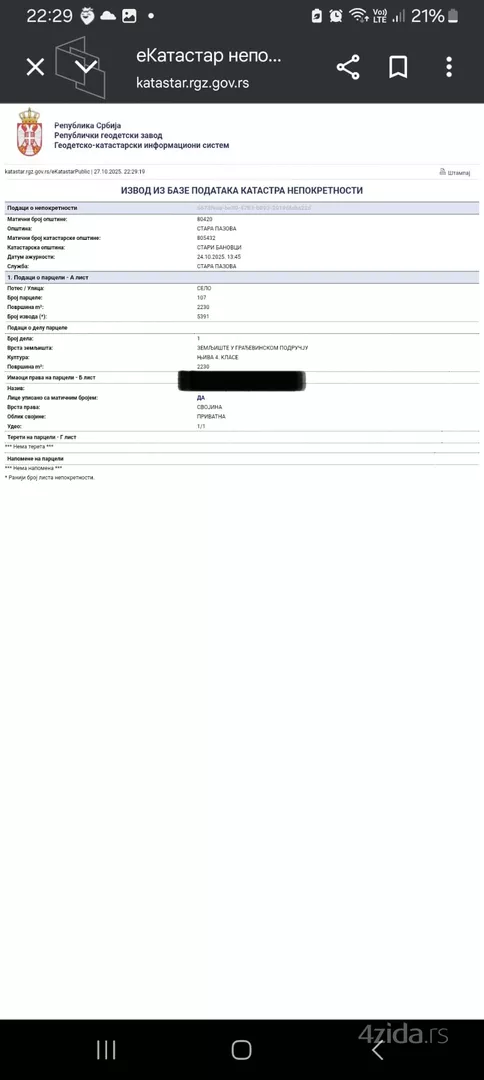 Građevinsko zemljište | 4zida