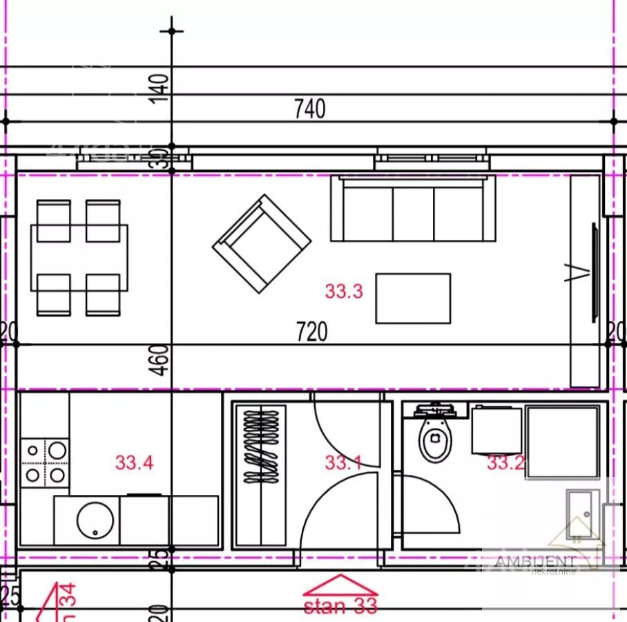 Jednosoban stan | 4zida