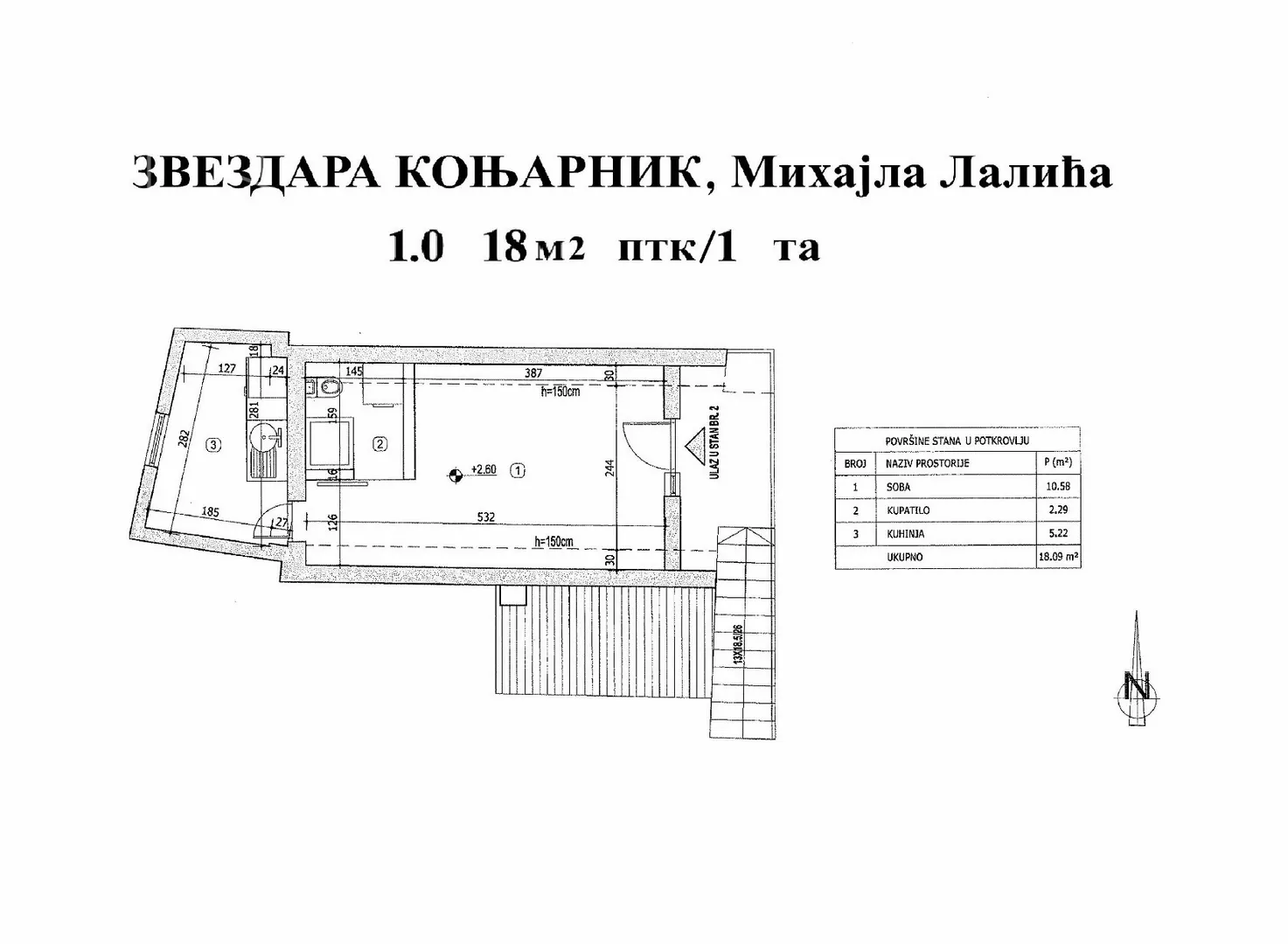 Jednosoban stan | 4zida
